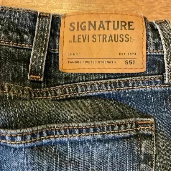 Signature Levi Strauss S51 Straight Faded  Men’s 38x30 Jeans - Picture 3 of 8
